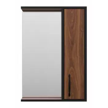 Зеркало Misty Кедр R 50 черное, орех