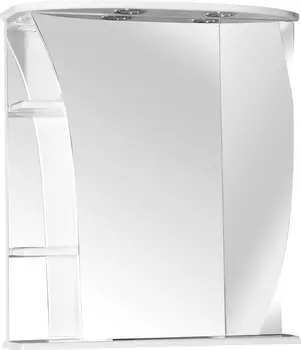 Зеркало-шкаф Misty Ладья 65 R с подсветкой, белый