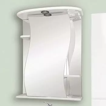Зеркало-шкаф Misty Лиана 55 L с подсветкой, белый