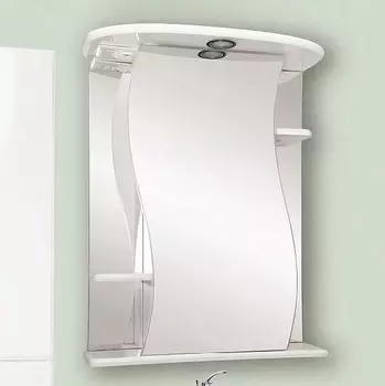 Зеркало-шкаф Misty Лиана 55 R с подсветкой, белый