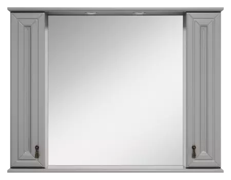 Зеркало-шкаф Misty Лувр 105 серое матовое