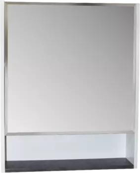 Зеркало-шкаф Mixline 60 подвесной, без полок, белый, правый