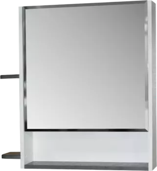 Зеркало-шкаф Mixline 70 подвесной, белый, правый