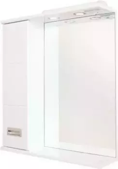 Зеркало-шкаф Onika Балтика 67 L с подсветкой, белый (206701)