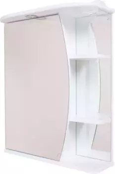 Зеркало-шкаф Onika Луна 60 L с подсветкой, белый (206013)