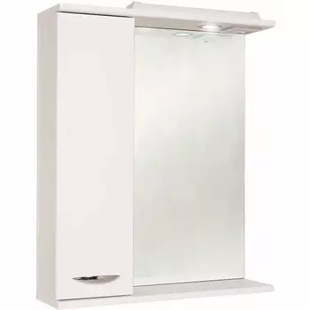 Зеркало-шкаф Onika Ника 60 L с подсветкой, белый (206015)