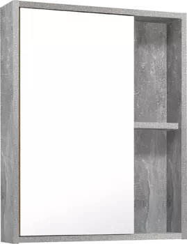 Зеркало-шкаф Runo Эко 52 серый бетон