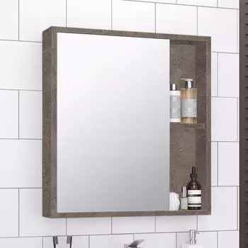 Зеркало-шкаф Runo Эко 52 железный камень