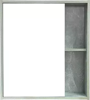 Зеркало-шкаф Runo Эко 60 серый бетон