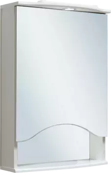 Зеркало-шкаф Runo Эконом мебель Фортуна 50 с подсветкой