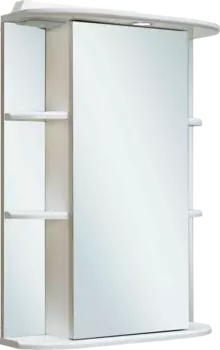 Зеркало-шкаф Runo Эконом мебель Гиро 55 белое