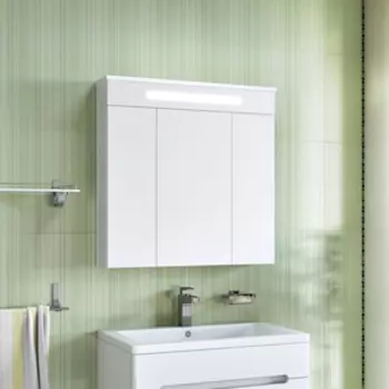 Зеркало-шкаф Runo Парма 75 с подсветкой