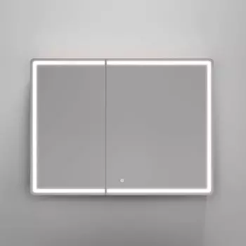 Зеркало-шкаф Sancos Mirror 100, с подсветкой, дуб галифакс натуральный