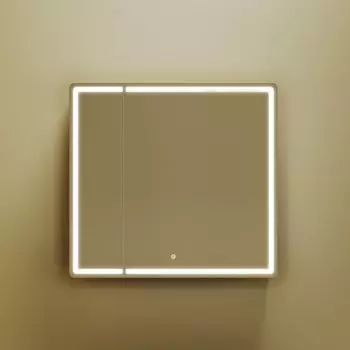 Зеркало-шкаф Sancos Mirror 80, с подсветкой, дуб чарльстон