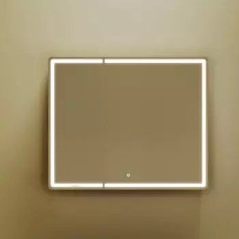 Зеркало-шкаф Sancos Mirror 90, с подсветкой, дуб чарльстон