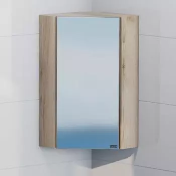 Зеркало-шкаф СанТа Сатурн, угловой, дуб австрийский