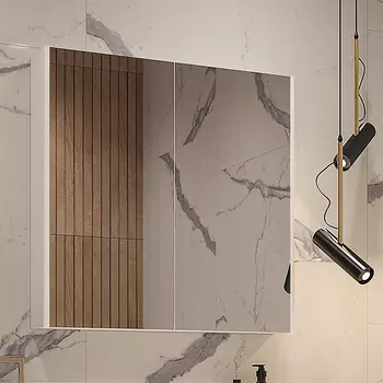 Зеркало-шкаф Velvex Klaufs 80 белое