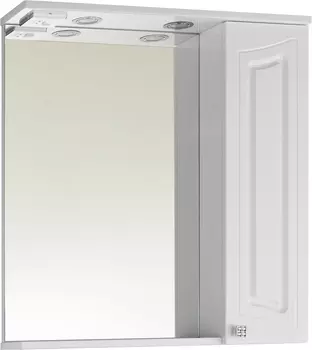 Зеркало-шкаф Vod-Ok Адам 75 R, белый