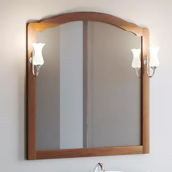 Зеркало Smile Империал 80 светлый орех