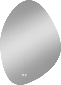 Зеркало STWORKI Муле 50x60 см, c подсветкой в ванную, с подогревом, с регулировкой яркости подсветки, влагозащитное, сенс