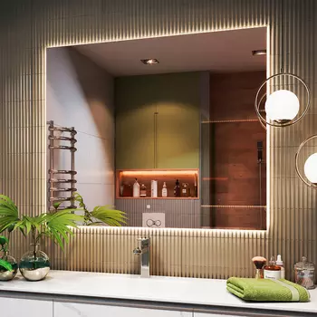 Зеркало Vigo Quadro 120 с подсветкой