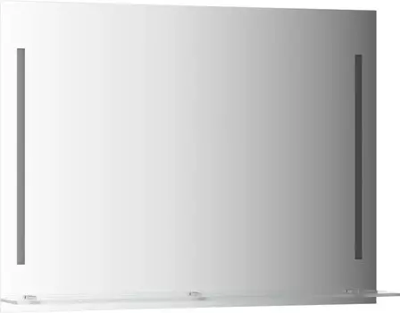 Зеркало Evoform Ledline-S BY 2166 100x75 с полкой