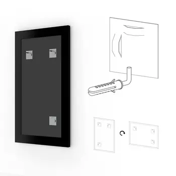 Зеркало Evoform Definite BY 0757 68х148 орех, в багетной раме