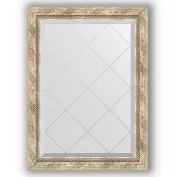 Зеркало Evoform Exclusive-G BY 4091 63х86 прованс с плетением, в багетной раме, с гравировкой