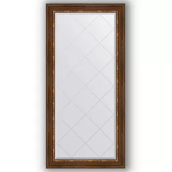 Зеркало Evoform Exclusive-G BY 4277 76x158 римская бронза, в багетной раме, с гравировкой