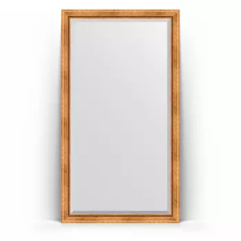 Зеркало напольное Evoform Exclusive Floor BY 6157 111x201 римское золото, в багетной раме, с фацетом