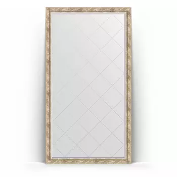 Зеркало напольное Evoform Exclusive-G Floor BY 6344 108x198 прованс с плетением, с фацетом, в багетной раме