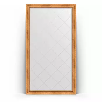 Зеркало напольное Evoform Exclusive-G Floor BY 6357 111x201 римское золото, с фацетом, в багетной раме