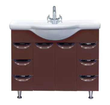 Жасмин - 105 Тумба 6 ящ. коричневая эмаль