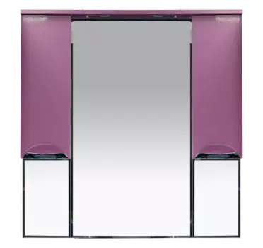 Зеркало-шкаф Misty Жасмин 105 розовый с подсветкой