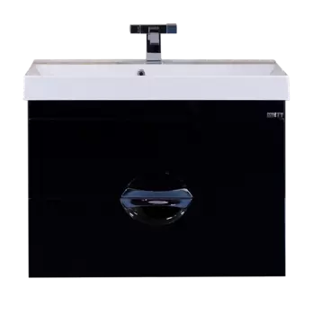 Жасмин - 50 Тумба подвесная с 2 ящ. черная эмаль направл. с доводч.