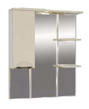 Жасмин - 85 Зеркало лев. (свет) БЕЖ. эмаль