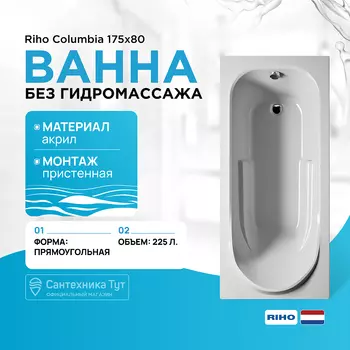 Акриловая ванна Riho