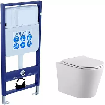 Комплект унитаза с инсталляцией Aquatek