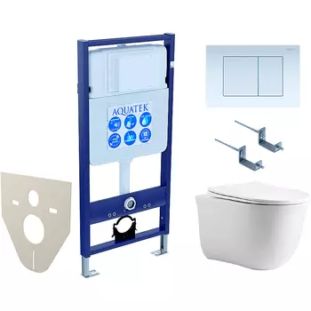 Комплект унитаза с инсталляцией Aquatek