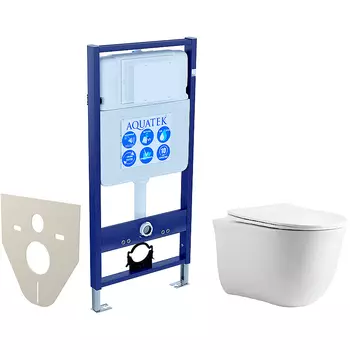 Комплект унитаза с инсталляцией Aquatek