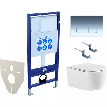 Комплект унитаза с инсталляцией Aquatek