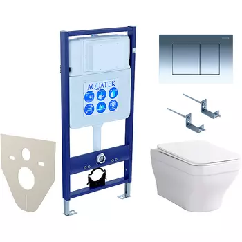 Комплект унитаза с инсталляцией Aquatek
