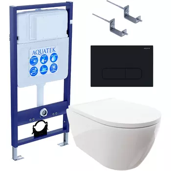 Комплект унитаза с инсталляцией Aquatek