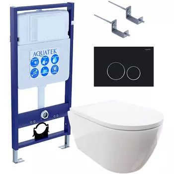Комплект унитаза с инсталляцией Aquatek