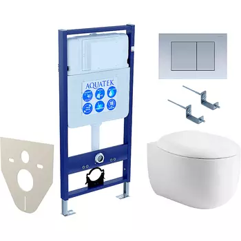 Комплект унитаза с инсталляцией Aquatek
