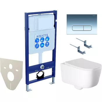 Комплект унитаза с инсталляцией Aquatek