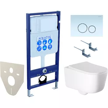Комплект унитаза с инсталляцией Aquatek