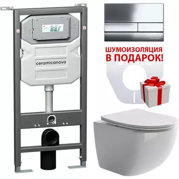 Комплект унитаза с инсталляцией Ceramicanova