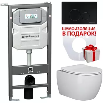 Комплект унитаза с инсталляцией Ceramicanova