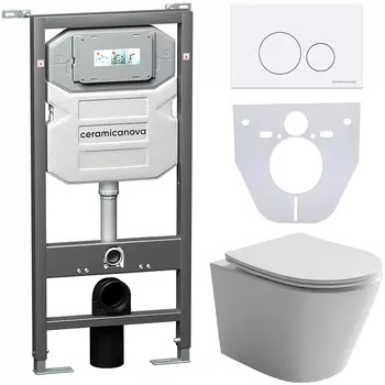 Комплект унитаза с инсталляцией Ceramicanova